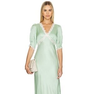 Rixo annina DRESS RIXO in pistachio